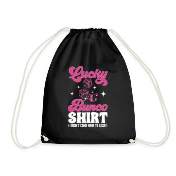 Bunco Dice Game - Drawstring Bag - black - Front