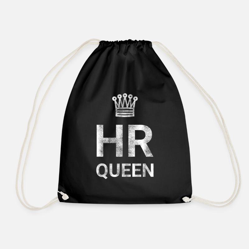 HR Queen - Drawstring Bag - black