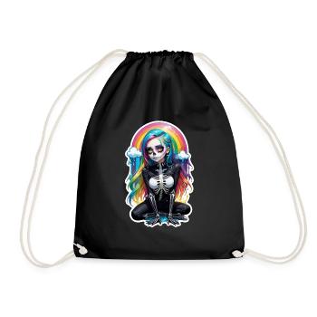 Halloween - Rock & Rainbow - Drawstring Bag - black - Front