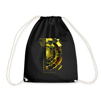 Follow the yellow brick road - Drawstring Bag - black - Front