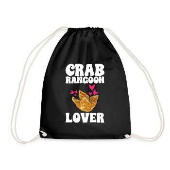 Krabben Rangoon Crab Rangoon - Drawstring Bag - black - Front
