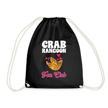 Krabben Rangoon Crab Rangoon - Drawstring Bag - black - Front