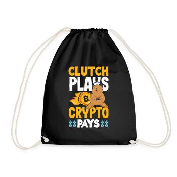 Cryptocurrency Rewards Gaming Blockchain Gamer - Drawstring Bag - black - Front