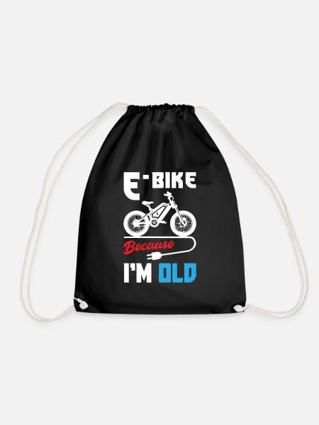 Vélo électrique parce que je suis vieux - Sac de sport léger - noir
