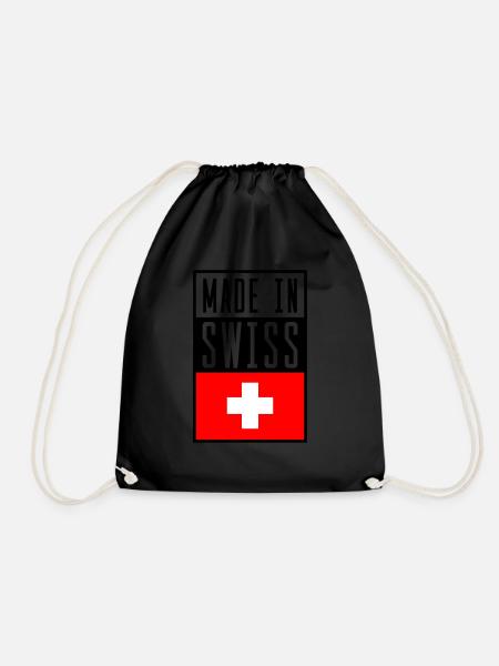 swiss made in - Turnbeutel - Schwarz