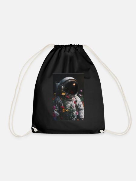 Cosmic Botanist - Drawstring Bag - black