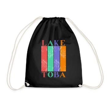 Lake Toba, Indonesia - Drawstring Bag - black - Front