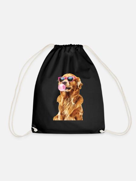 Golden Retriever - Turnbeutel - Schwarz