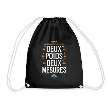 Deux poids deux mesures - Sac de sport léger - noir - Devant