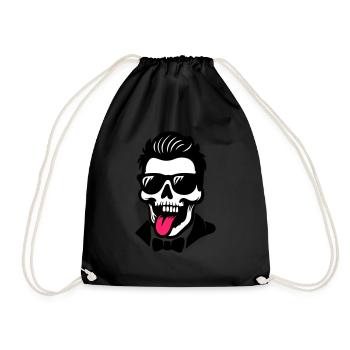 Totenkopf Bräutigam Jga - Turnbeutel - Schwarz - Vorne