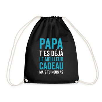 Papa Tu Es Déjà Le Meilleur - Sac de sport léger - noir - Devant