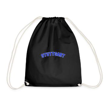 Stuttgart College Capital Tourist Germany - Drawstring Bag - black - Front