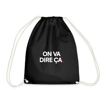 ON VA DIRE. – Expression Sarcastique Minimaliste - Sac de sport léger - noir - Devant