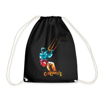 Kite landboarding - Sac de sport léger - noir - Devant