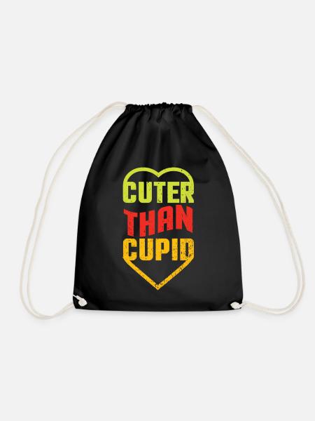 Cuter Than Cupid - Turnbeutel - Schwarz