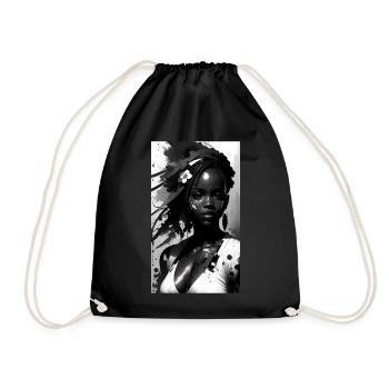 Princesse africaine - Sac de sport léger - noir - Devant