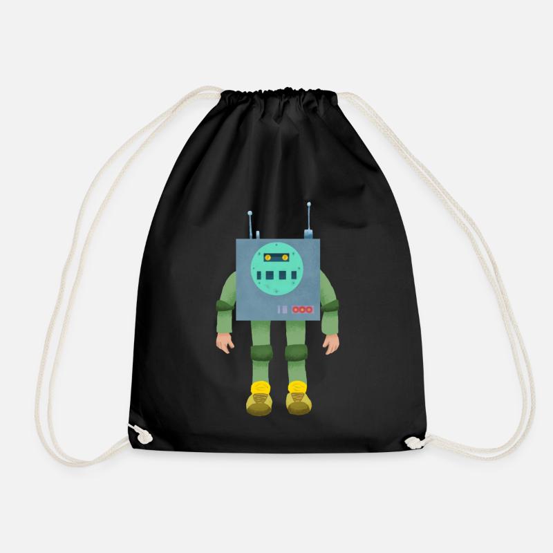 Garçon robotisé - Sac de sport léger - noir