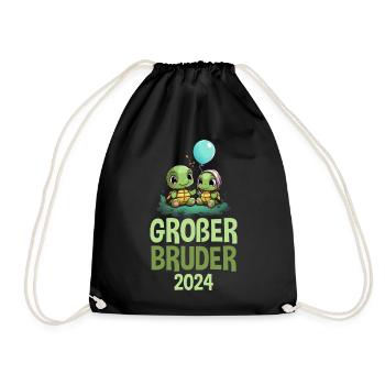 Big Brother 2024 Turtles Pregnancy - Drawstring Bag - black - Front