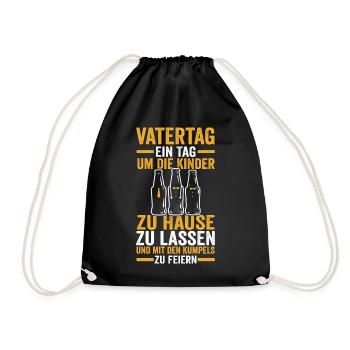Dad Father Father's Day - Drawstring Bag - black - Front