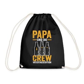 Papa Vater Vatertag - Turnbeutel - Schwarz - Vorne