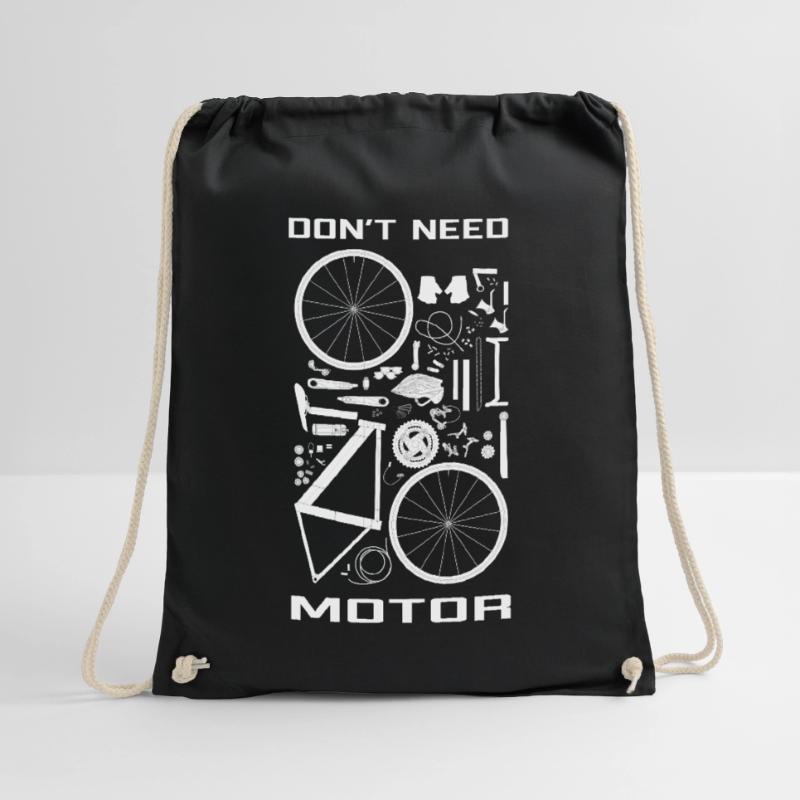 Don't need motor,  just your legs !  Drawstring Bag