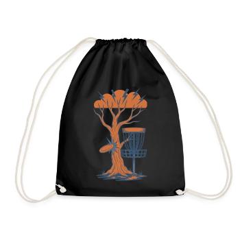 Disc Golf Tree trifft Flying Disc Basket Sturm - Turnbeutel - Schwarz - Vorne