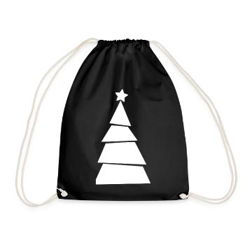 Christmas Tree - Weihnachtsbaum - Weihnachten - Drawstring Bag - black - Front