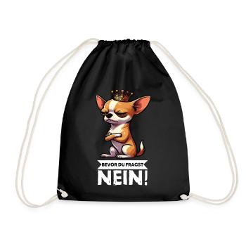 Avant que tu ne demandes, pas de propriétaire de chihuahua chihuahua - Sac de sport léger - noir - Devant