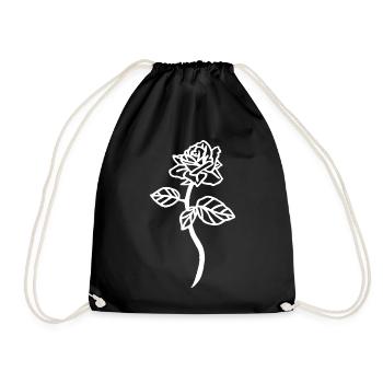 La rose blanche - Sac de sport léger - noir - Devant