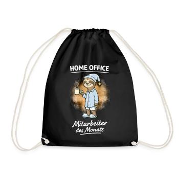 Employé du Siège du Mois Sloth - Sac de sport léger - noir - Devant