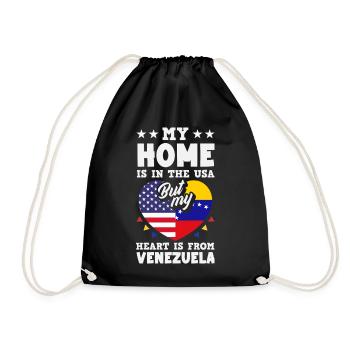 Venezuela Flagge Stolz & Heimat Venezuela - Turnbeutel - Schwarz - Vorne
