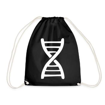 DNA Genetic Engineering Research Gift - Drawstring Bag - black - Front