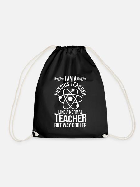 Physiklehrer Physik Lehrer - Turnbeutel - Schwarz