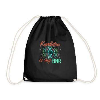 Kurdistan home gift idea - Drawstring Bag - black - Front