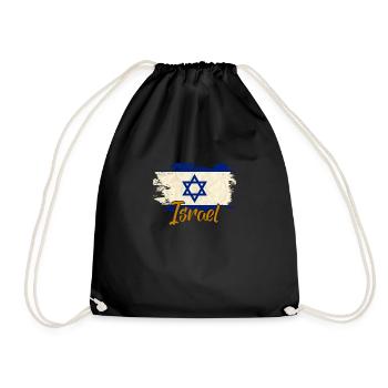 Israel - Turnbeutel - Schwarz - Vorne