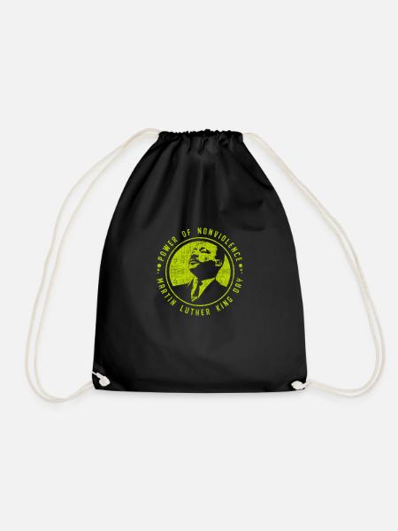 Martin Luther King Day - Drawstring Bag - black