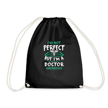 doctor - Drawstring Bag - black - Front