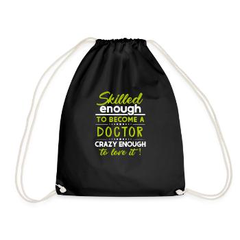 doctor - Drawstring Bag - black - Front