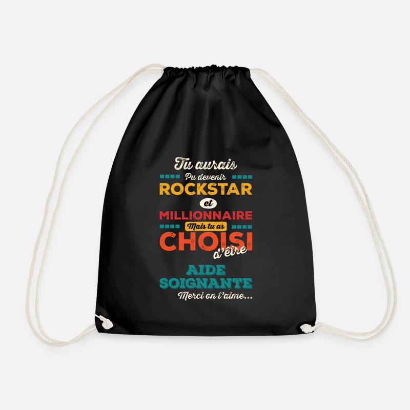 Aide Soignante - Sac de sport léger - noir