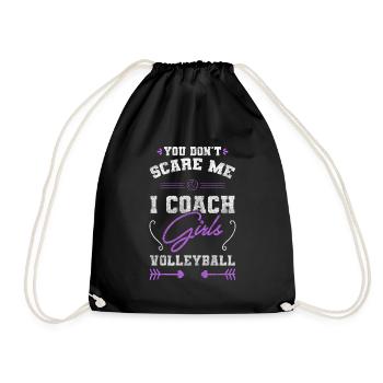 L’équipe de volleyball remporte le volleyball de plage - Sac de sport léger - noir - Devant