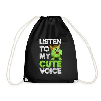 Monster Family - Drawstring Bag - black - Front