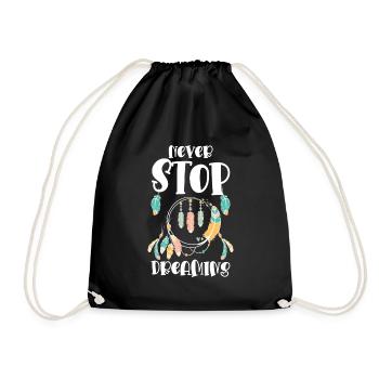 Rêve Rêveur Rêve spirituel - Sac de sport léger - noir - Devant