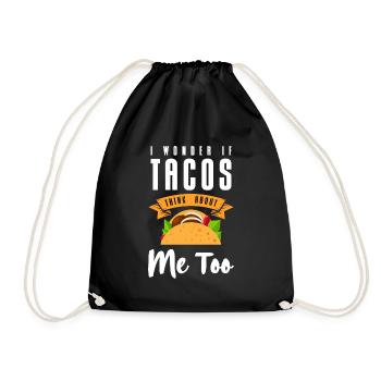 Mexican Hungry Burrito - Drawstring Bag - black - Front