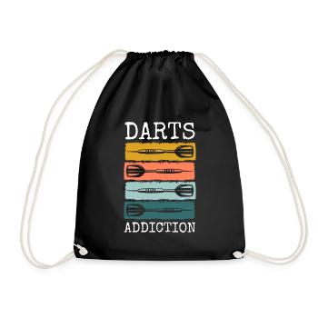 Compétition sportive de fléchettes - Sac de sport léger - noir - Devant