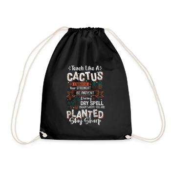 Eau de cacture - Sac de sport léger - noir - Devant