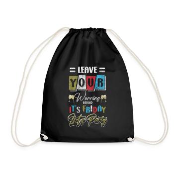 Celebration Birthday Beer Celebration - Drawstring Bag - black - Front
