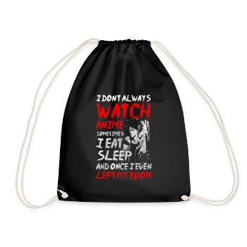Japon Cosplay Kawaii Art - Sac de sport léger - noir - Devant
