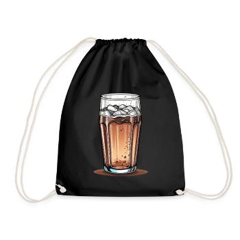 Verre de Cola - Sac de sport léger - noir - Devant
