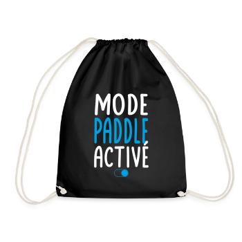 Mode Paddle activé - Idée cadeau - Sac de sport léger - noir - Devant