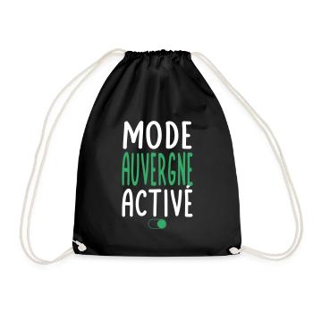 Mode Auvergne Activé - Idée Cadeau - Sac de sport léger - noir - Devant